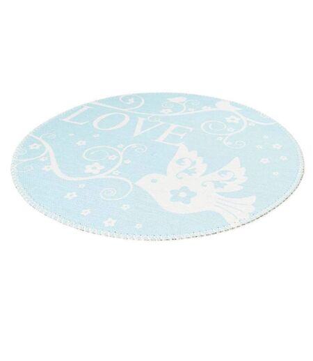 Tapis Rond Enfant Imprimé Bambini VII 160cm Menthe