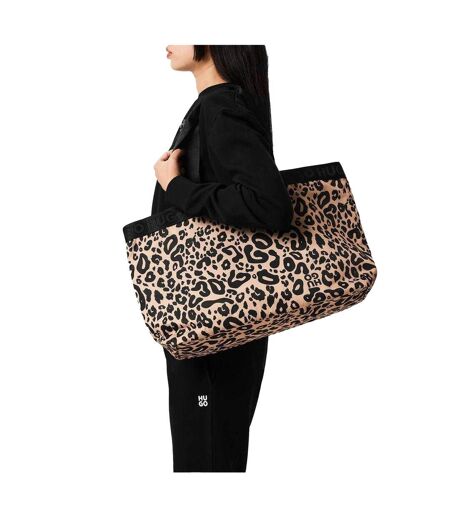 Tote Bag Motif/style Imprimé Léopard Becky Femme Taille Unique Marron Noir Hugo