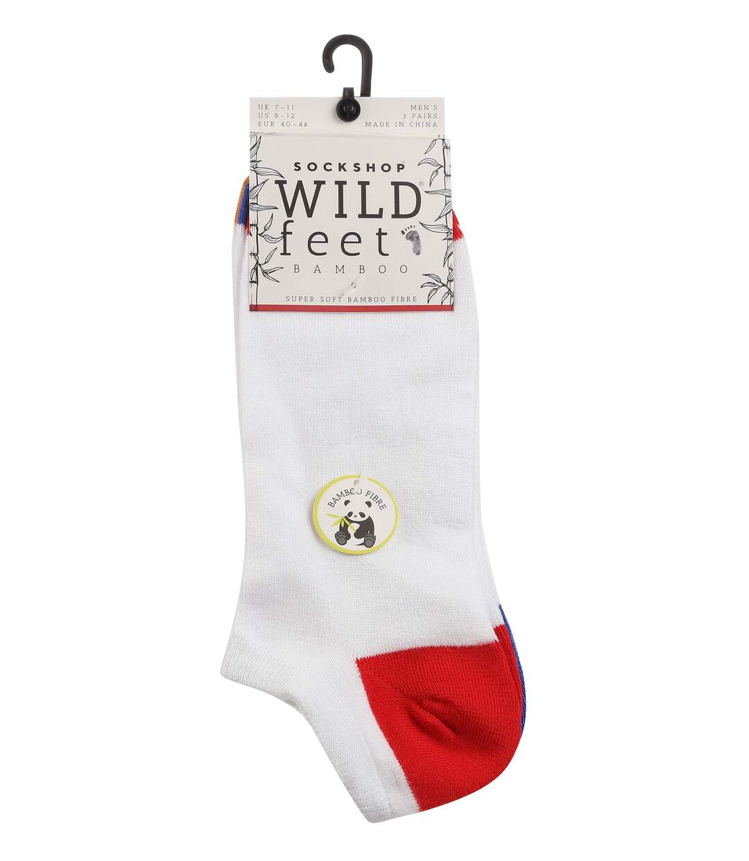 Wild Feet - 3 Paires Chaussettes Bambou Homme Basses | Chaussettes Courtes