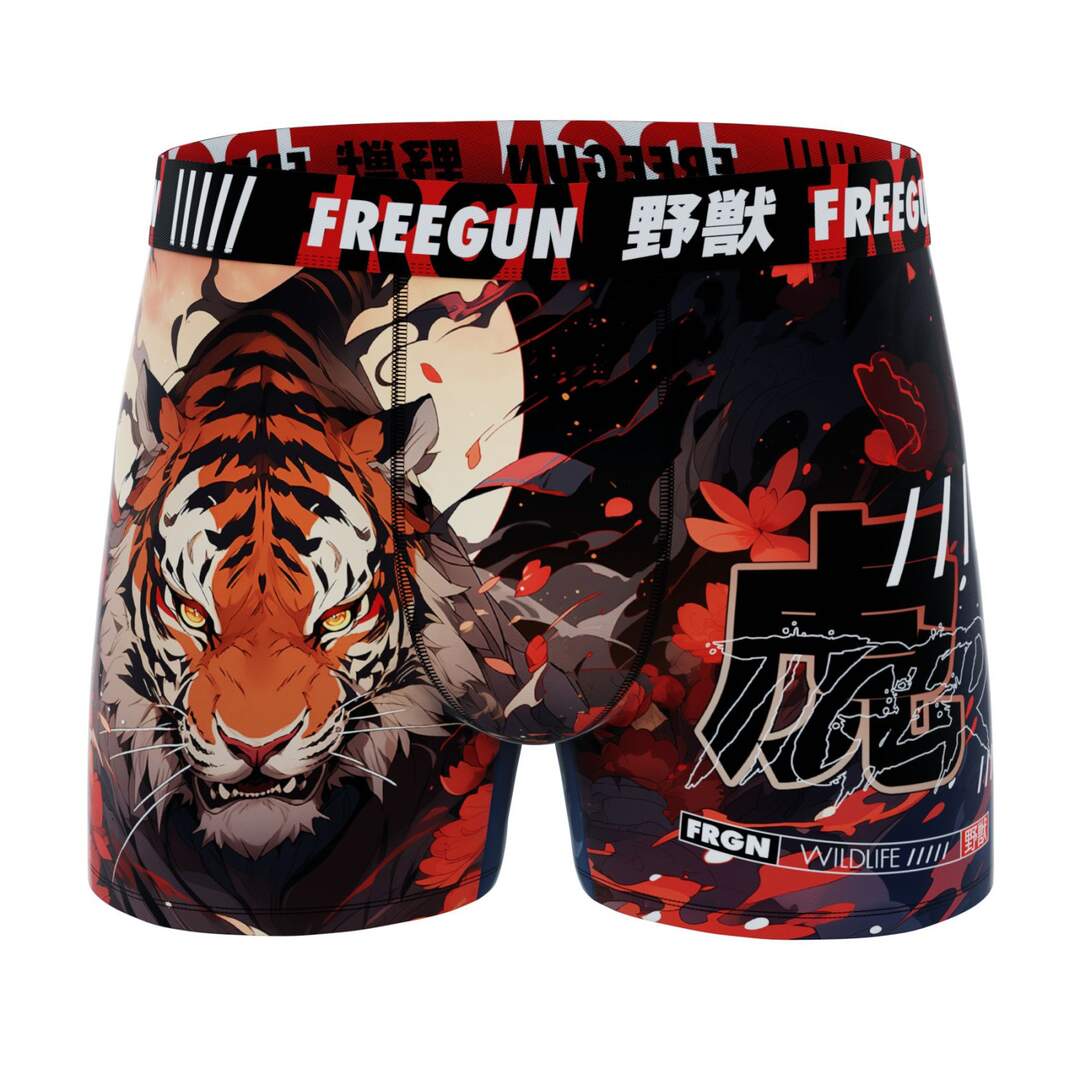 Lot de 5 boxers homme Garantie 2 ans Manga Animals Freegun