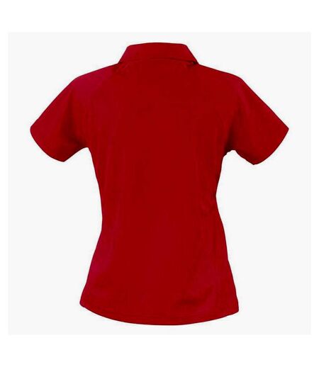 Spiro Womens/Ladies Team Spirit Polo Shirt (Red/White) - UTPC6454