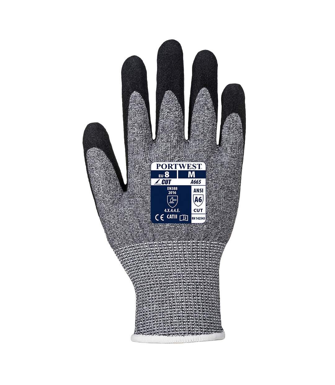 Unisex adult a665 vhr advanced cut resistant gloves xxl grey Portwest-2