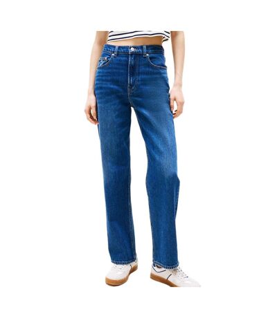 Jean droit bleu femme tommy hilfiger layla - w26-l30