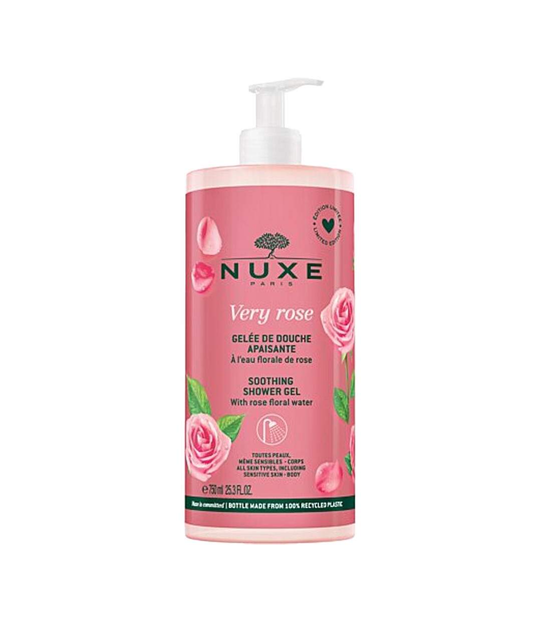 Gelée de douche apaisante nuxe rose 750ml - 750ml-1