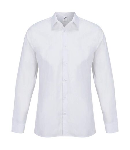 Chemise Manches Longues Bailey Adulte Blanc SOLS