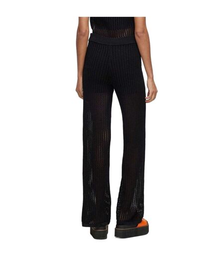 Womens/ladies Slonise Knitted Trousers Black Hugo