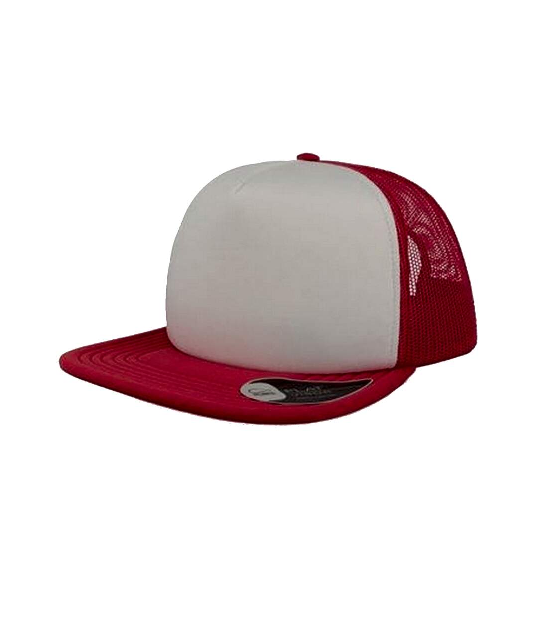 Casquette trucker snap 90s adulte blanc / rouge Atlantis-1