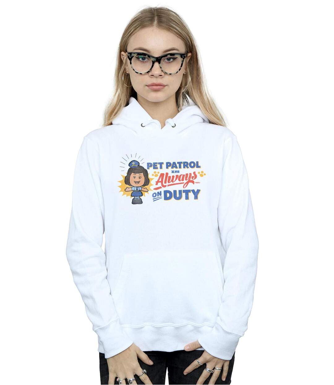 Disney Sweat à capuche Toy Story 4 Giggle McDimples Pet Patrol Womens/Ladies (Blanc) - UTBI15274-2