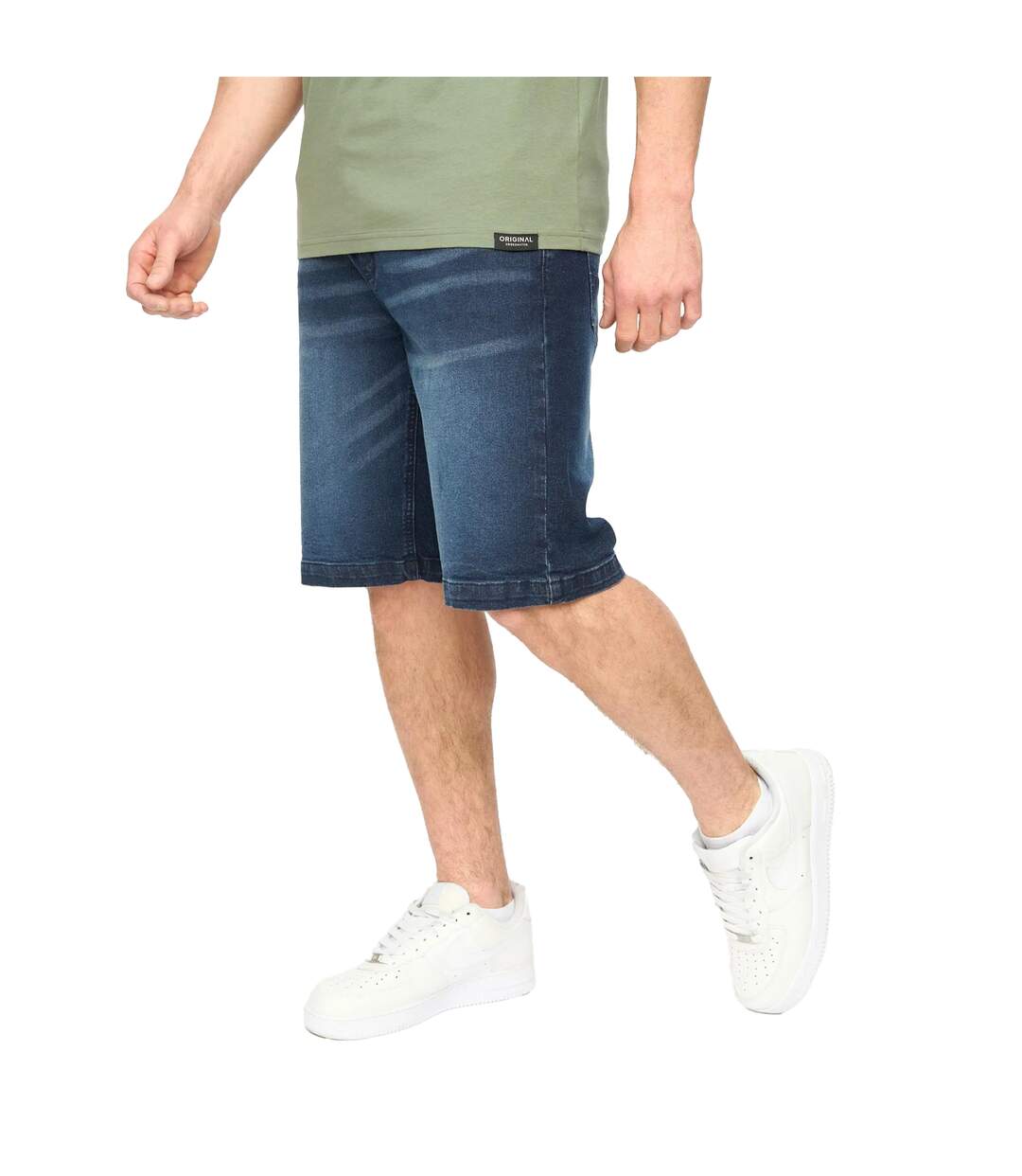 Short Kamaline Homme Bleu Foncé Crosshatch-1