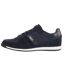 Mens Glaze Cow Suede Low Cut Trainers Dark Blue Boss-2