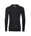Haut Thermique Manches Longues Motif/style Central Homme Noir Sondico-2