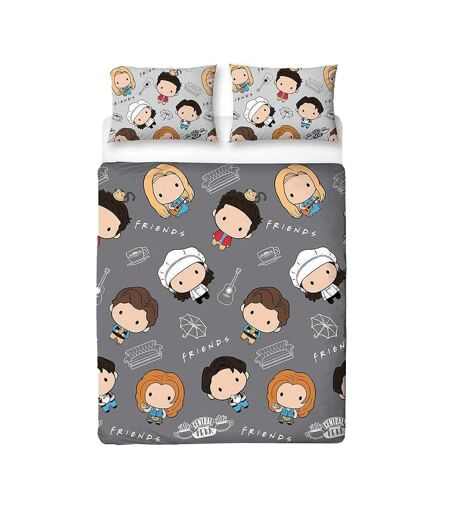 Chibi Reversible Duvet Set Multicoloured Friends
