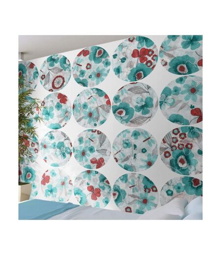 Papier Peint Turquoise Meadow Circle 50x1000cm