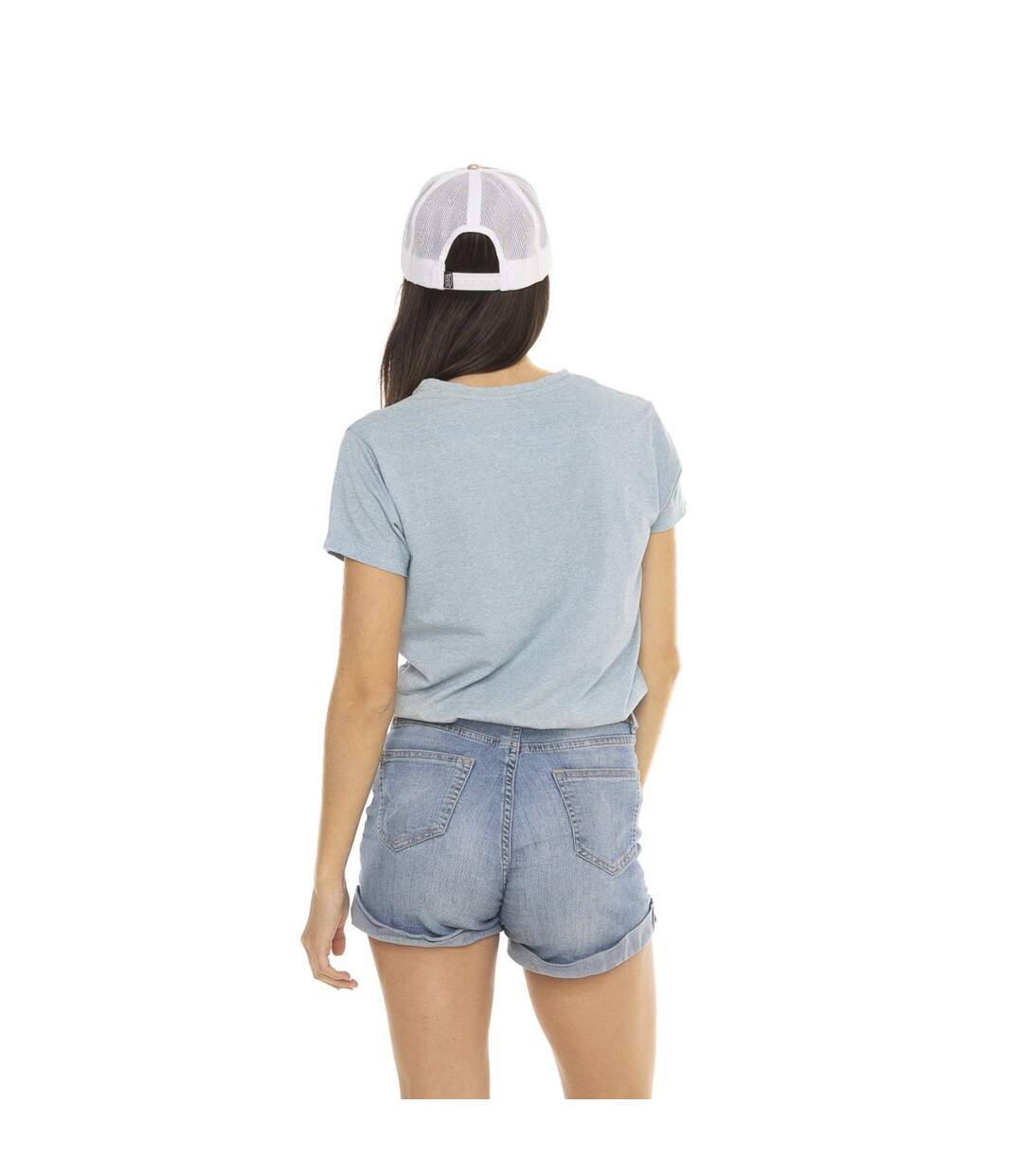 T-shirt à col rond manches courtes femme Spring Skull Vondutch-3