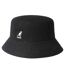 Unisex Adult Seamless Wool Casual Bucket Hat Black Kangol-1