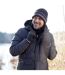 Mens Striped Turnover Cuff Knitted Thermal Beanie Hat for Winter-5
