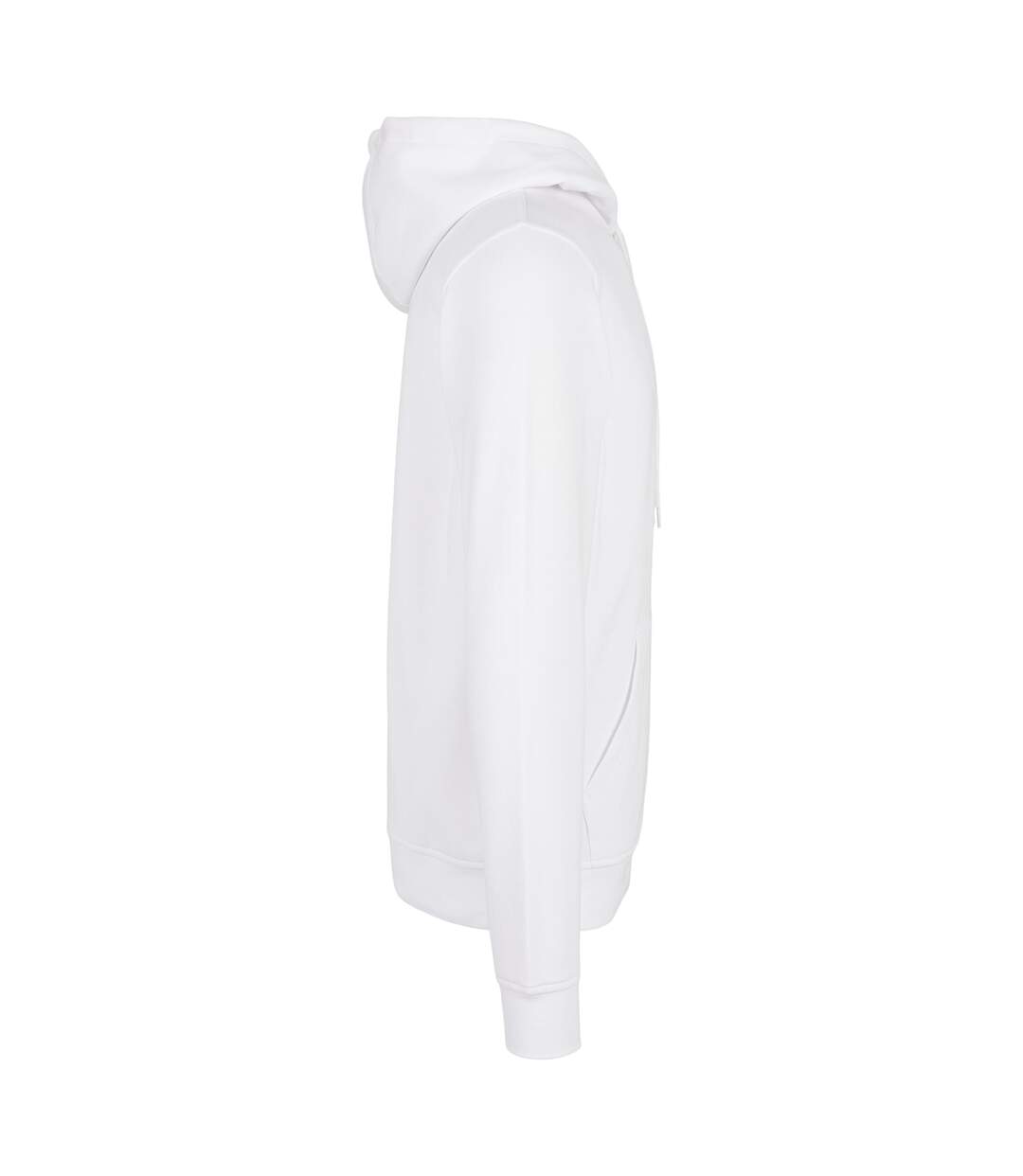 Mens Basic Hoodie Blanc Build Your Brand-4
