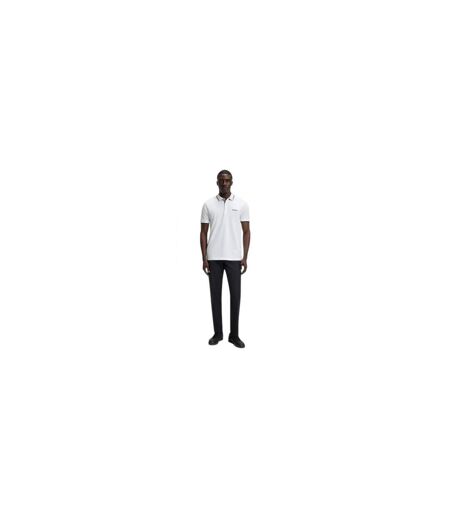 Polo Motif/style Logo Brodé Join Paddy Homme Blanc Boss