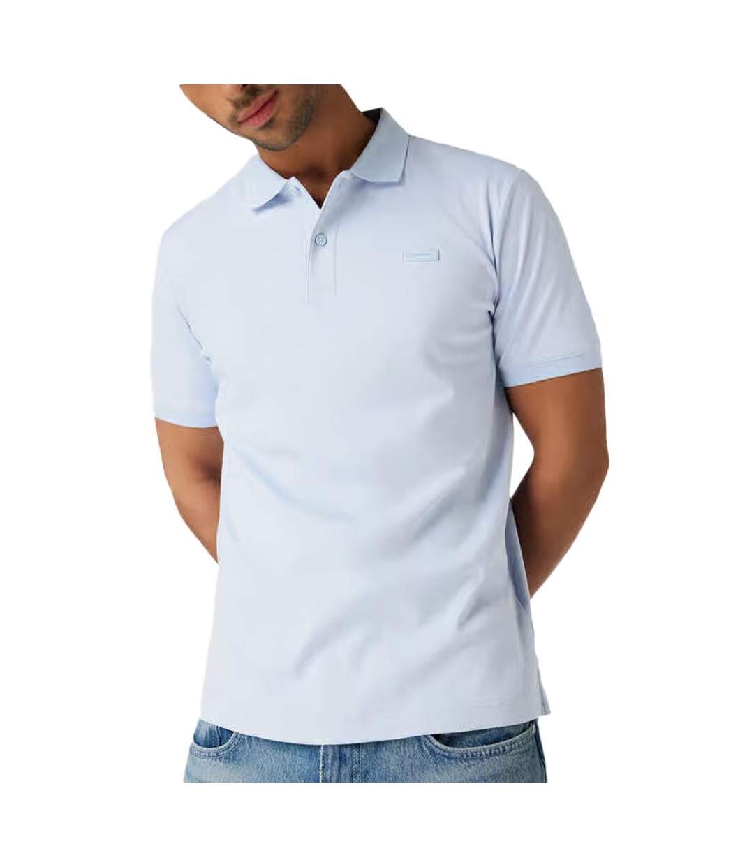 Polo Bleu Clair Homme Calvin Klein Jeans K10K111657 - S