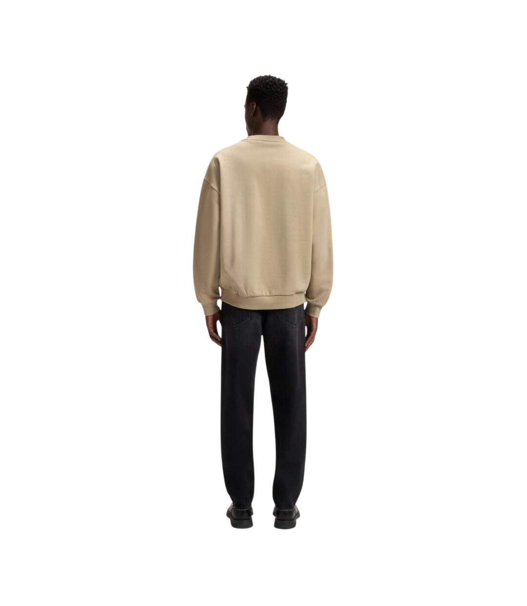 Sweat Motif/style En Relief Homme Beige Hugo-3