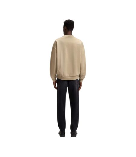 Sweat Motif/style En Relief Homme Beige Hugo