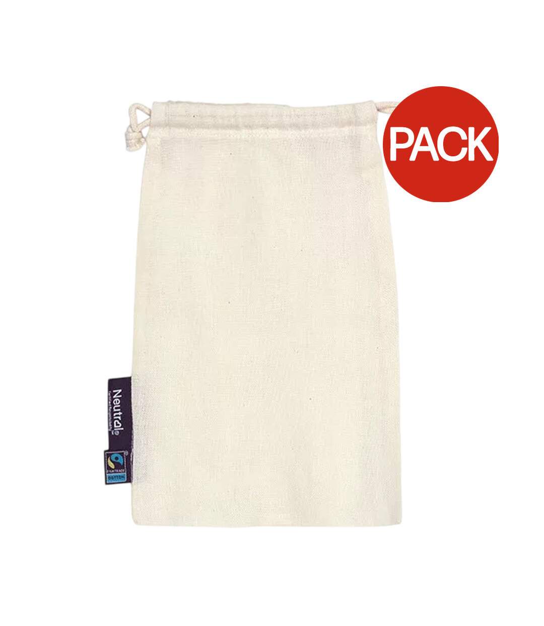 Sac À Cordon 29 Cm X 21 Cm Blanc Cassé Neutral-1