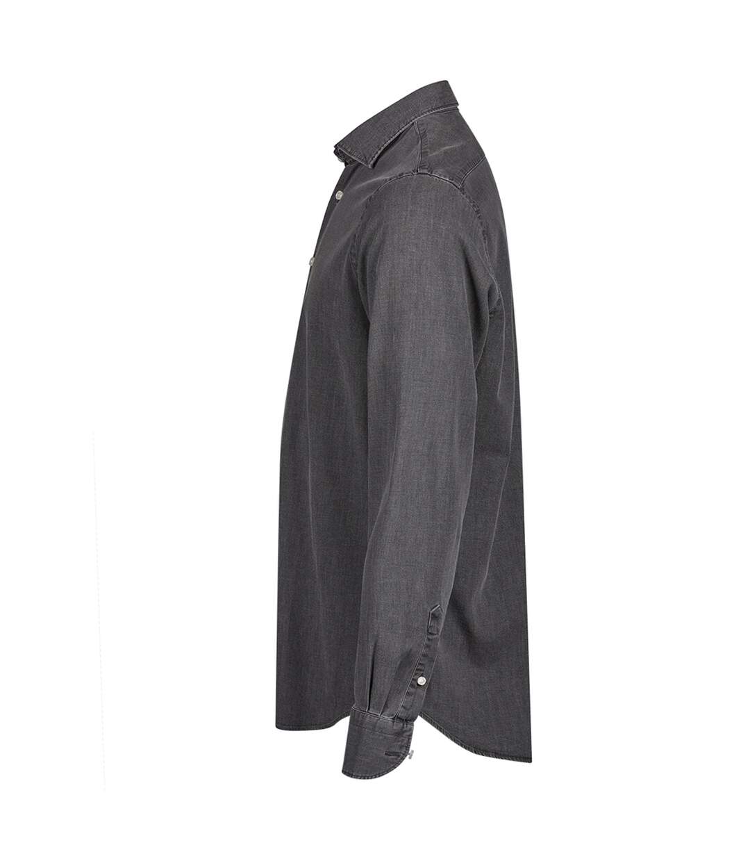Mens Denim Long-sleeved Shirt Black Denim Tee Jays-3