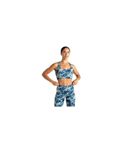 Womens/ladies Swift Iii Dash Print Sports Bra Mist Dare 2B