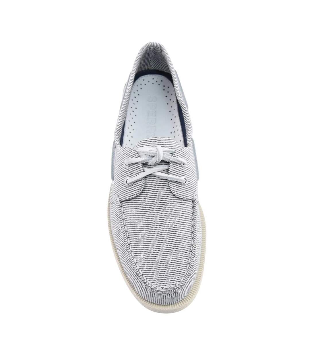 Chaussures Bateau Style À Rayures Authentic Original Homme Gris Sperry-4