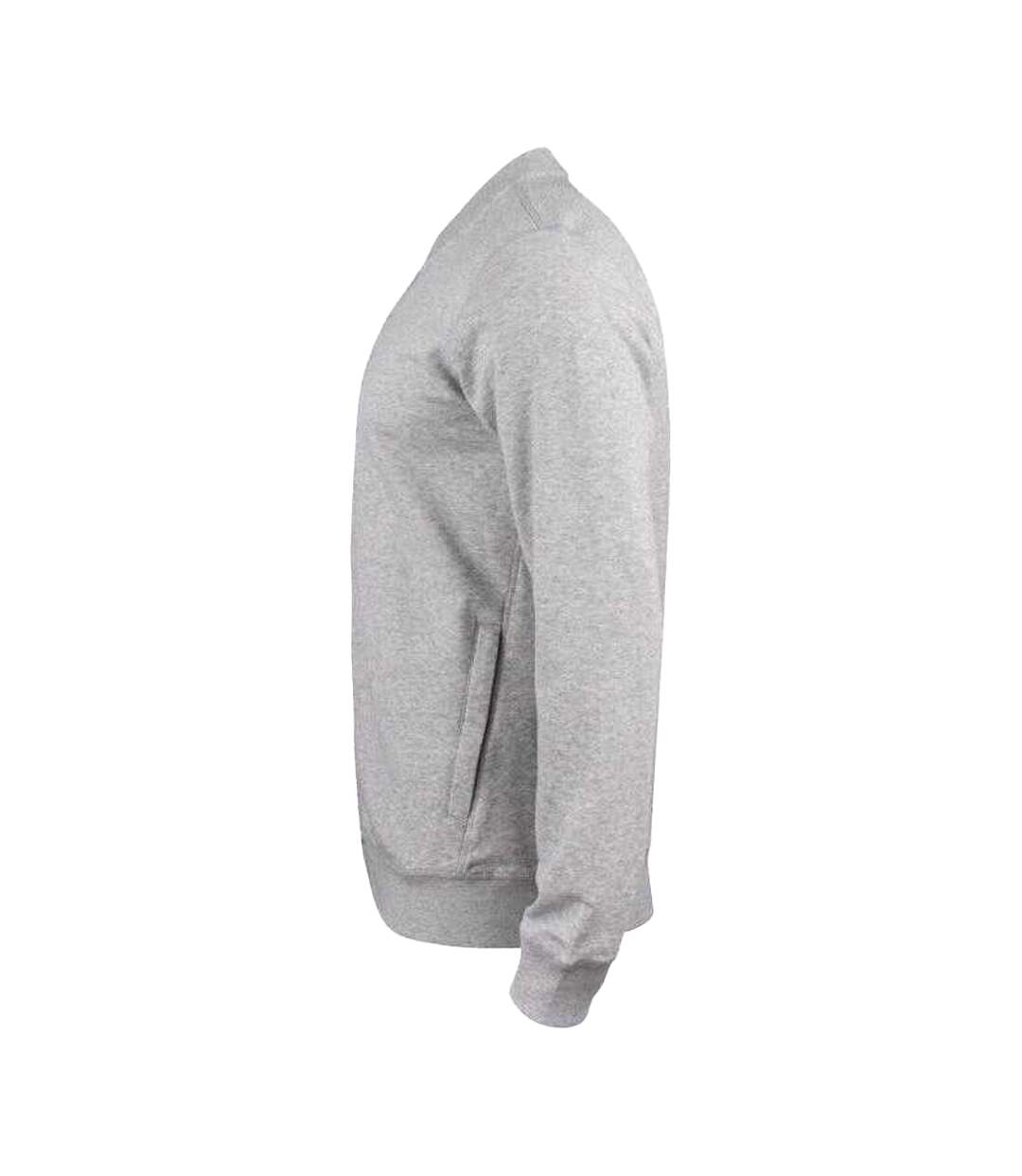 Cardigan Premium Adulte Gris Chiné Clique-3