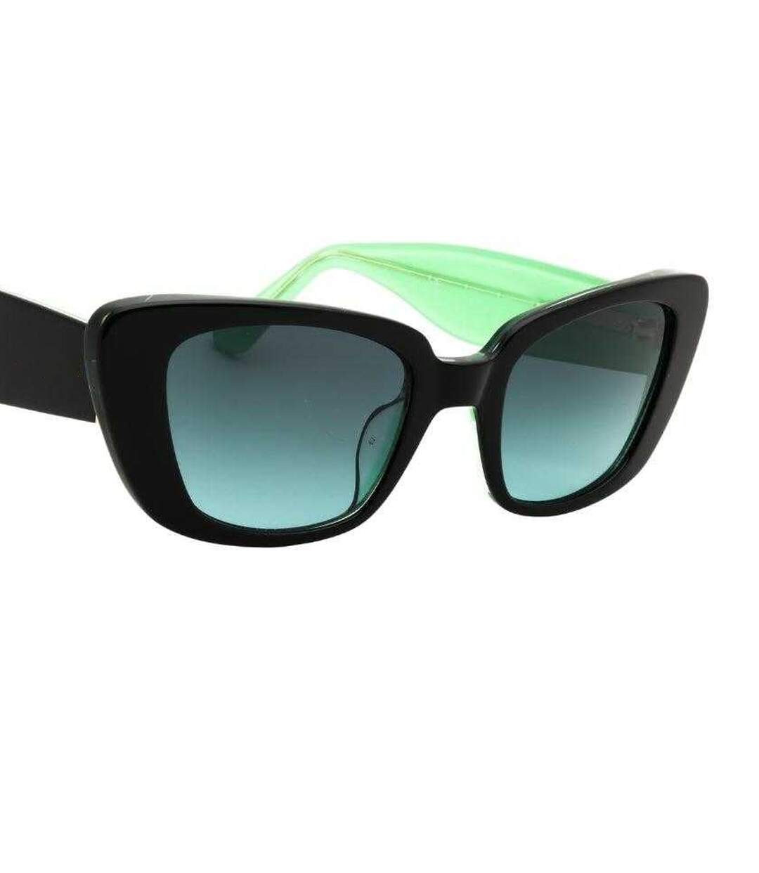 Lunettes De Soleil Motif/style Œil De Chat Femme Taille Unique Noir Vert Gris Kate Spade-3