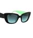 Lunettes De Soleil Motif/style Œil De Chat Femme Taille Unique Noir Vert Gris Kate Spade-3