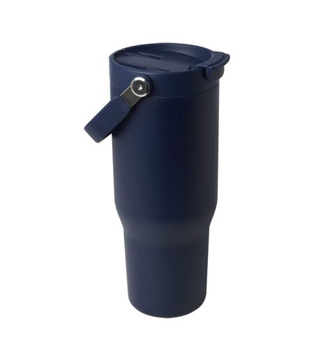 Bronx Dual Function Lid Recycled Stainless Steel Insulated 900ml Tumbler One Size Navy Generic