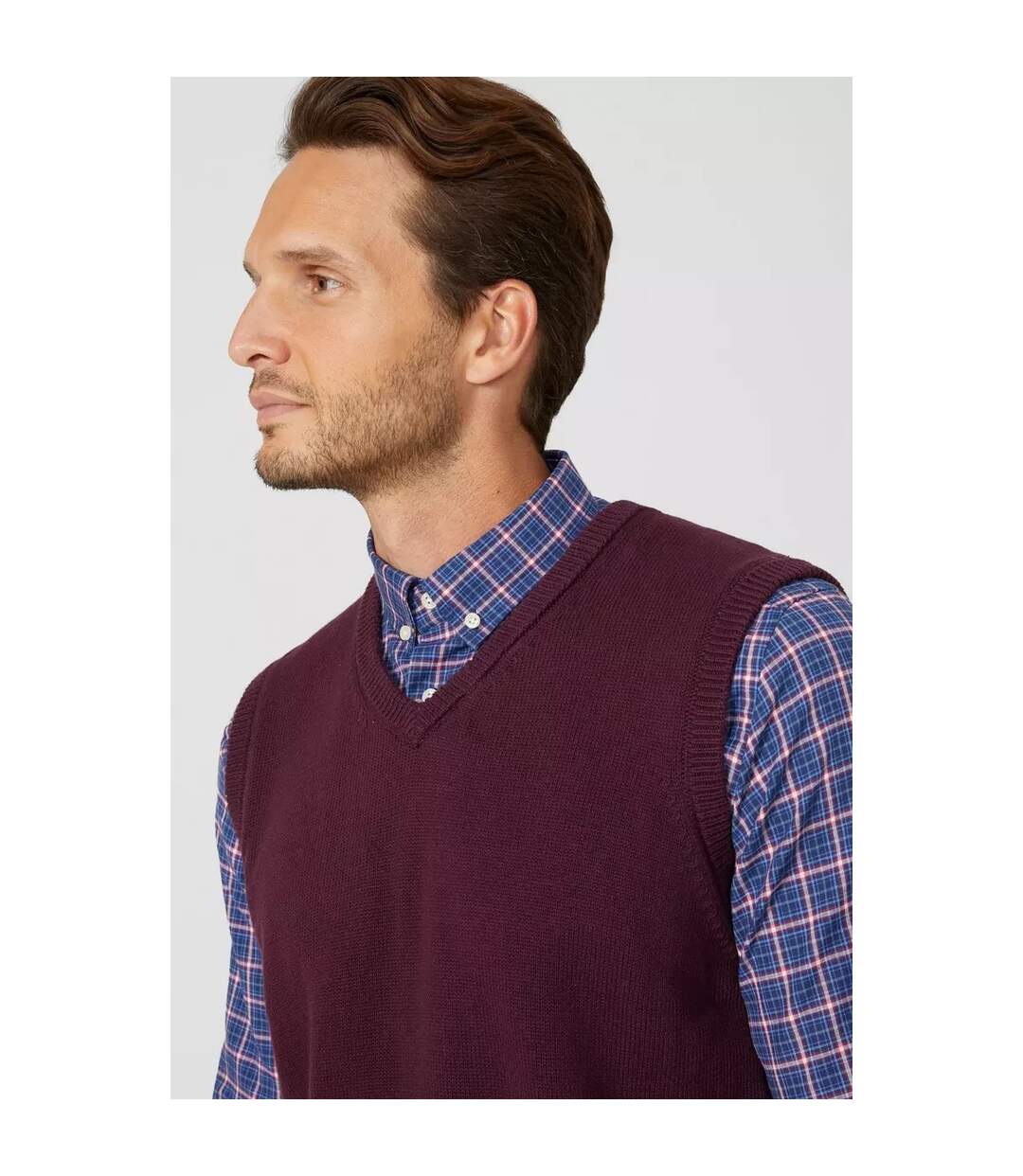 Gilet premium homme bordeaux Maine-3