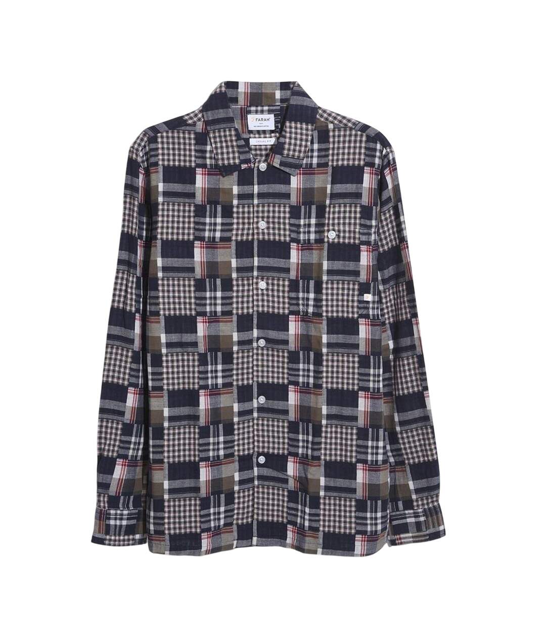 Chemise Homme Vrai Bleu Marine Farah-2