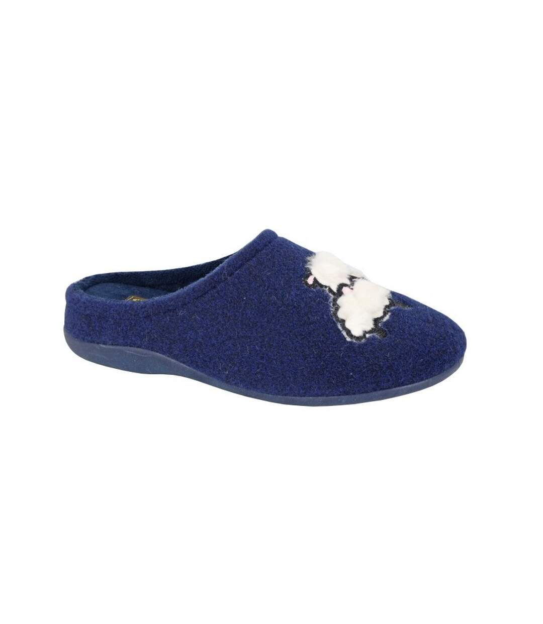 Chaussons suzie femme bleu marine Sleepers-1