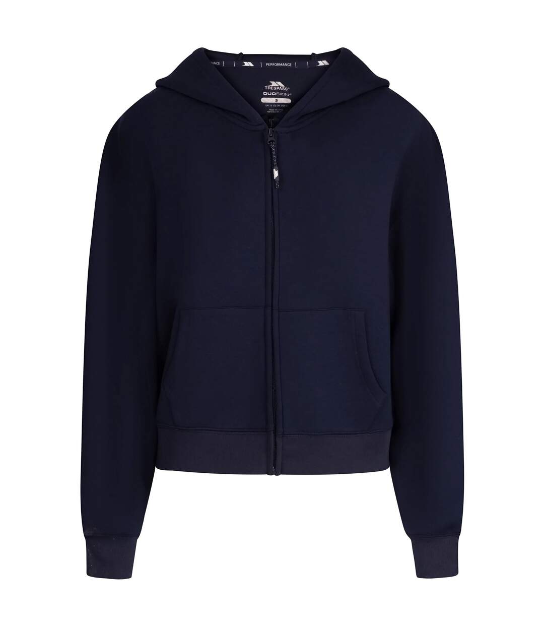 Veste De Sport Unie À Capuche Sileas Femme Bleu Marine Trespass-2