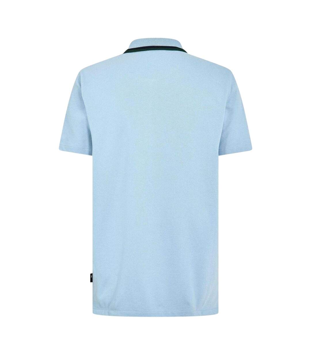 Mens Zipped Tailored Short-sleeved Polo Shirt Blue Paul Smith-3