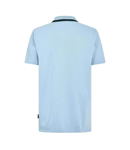 Mens Zipped Tailored Short-sleeved Polo Shirt Blue Paul Smith