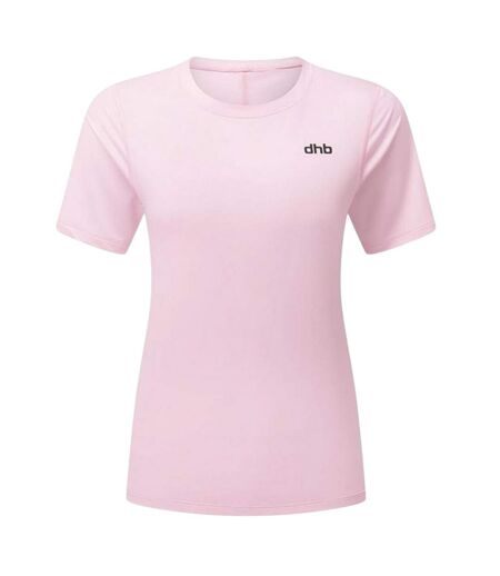 T-shirt Manches Courtes Motif/style Uni Moda Femme Rose Chiné Dhb