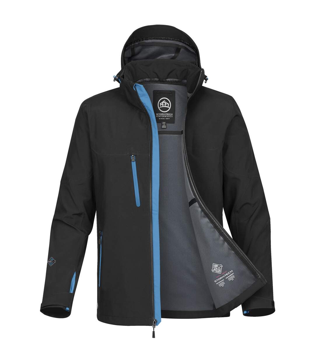 Coupe-vent softshell patrol homme noir/bleu Stormtech-3