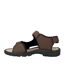 Sandales de sport à scratch homme marron PDQ