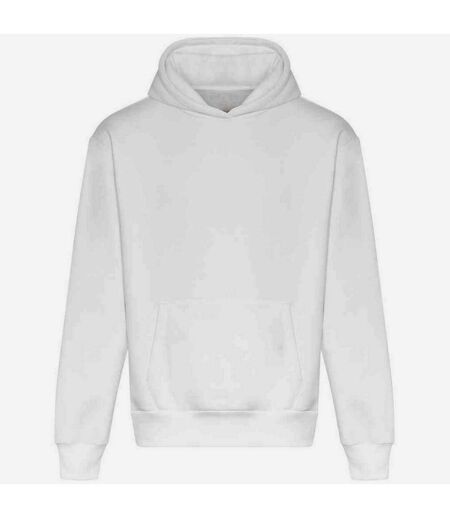 Unisex adult signature heavyweight hoodie white Awdis