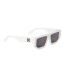 Womens/ladies Vancouver Rectangular Sunglasses One Size  Off White-3