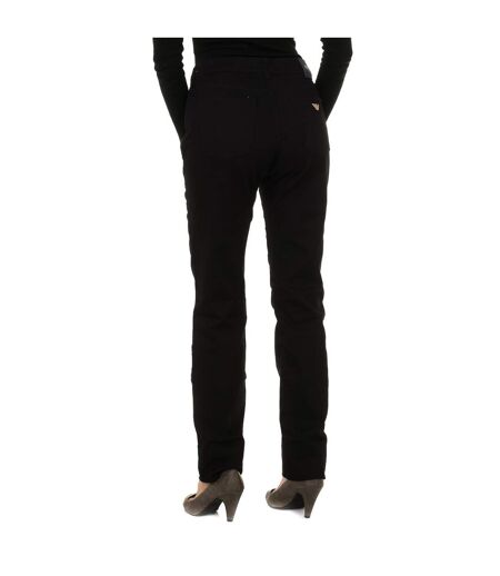 Long stretch fabric pants 6Y5J85-5DXIZ woman