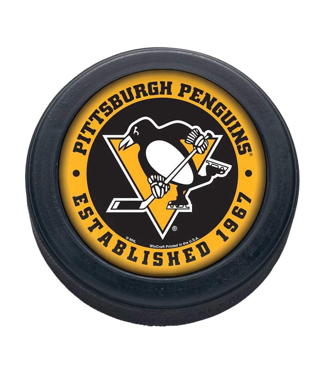 Palet De Hockey Motif/style Clone Pittsburgh Penguins Taille Unique-taille Unique Noir Inglasco-1