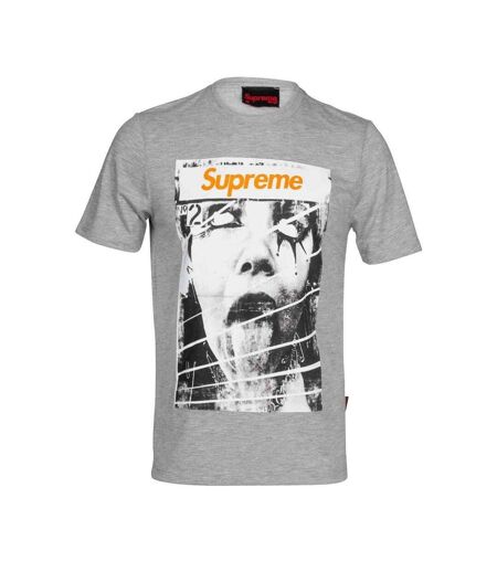 T-shirt Gris Homme Supreme Grip Magazine - M