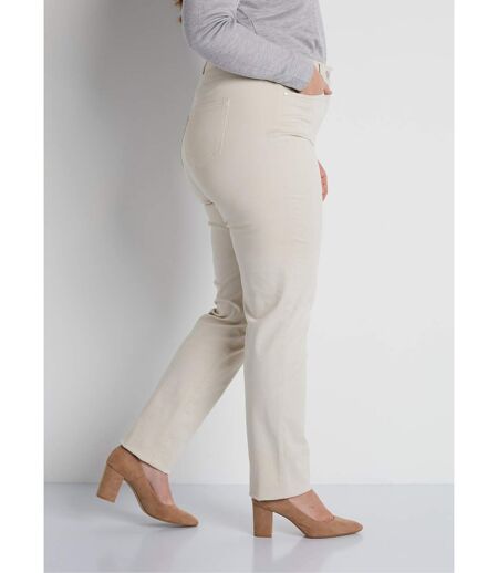 Pantalon droit 5 poches coton stretch