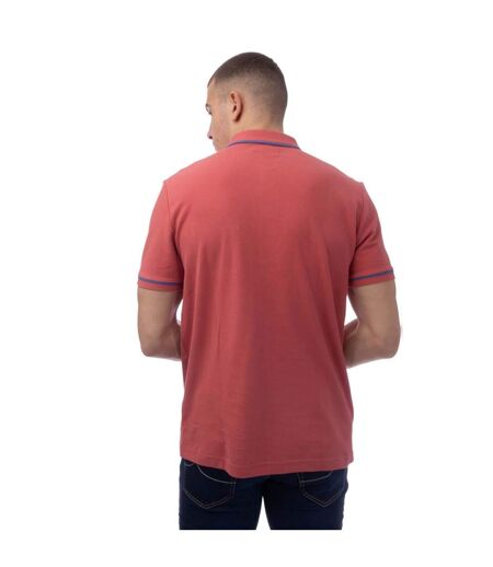 Mens Earl Pique Polo Shirt Red Original Penguin