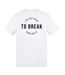 T-shirt I´m Just Here To Break Your Balls Adulte Blanc AWD-1